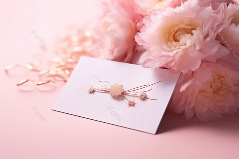 粉色背景贺卡康乃馨节日摄影图,高清,摄影图,摄影图片,图片大全,摄影图免费下载